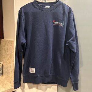 Nike Athletics “One day At A Time” Navy Blue Lightweight Sweatshirt Mens Small